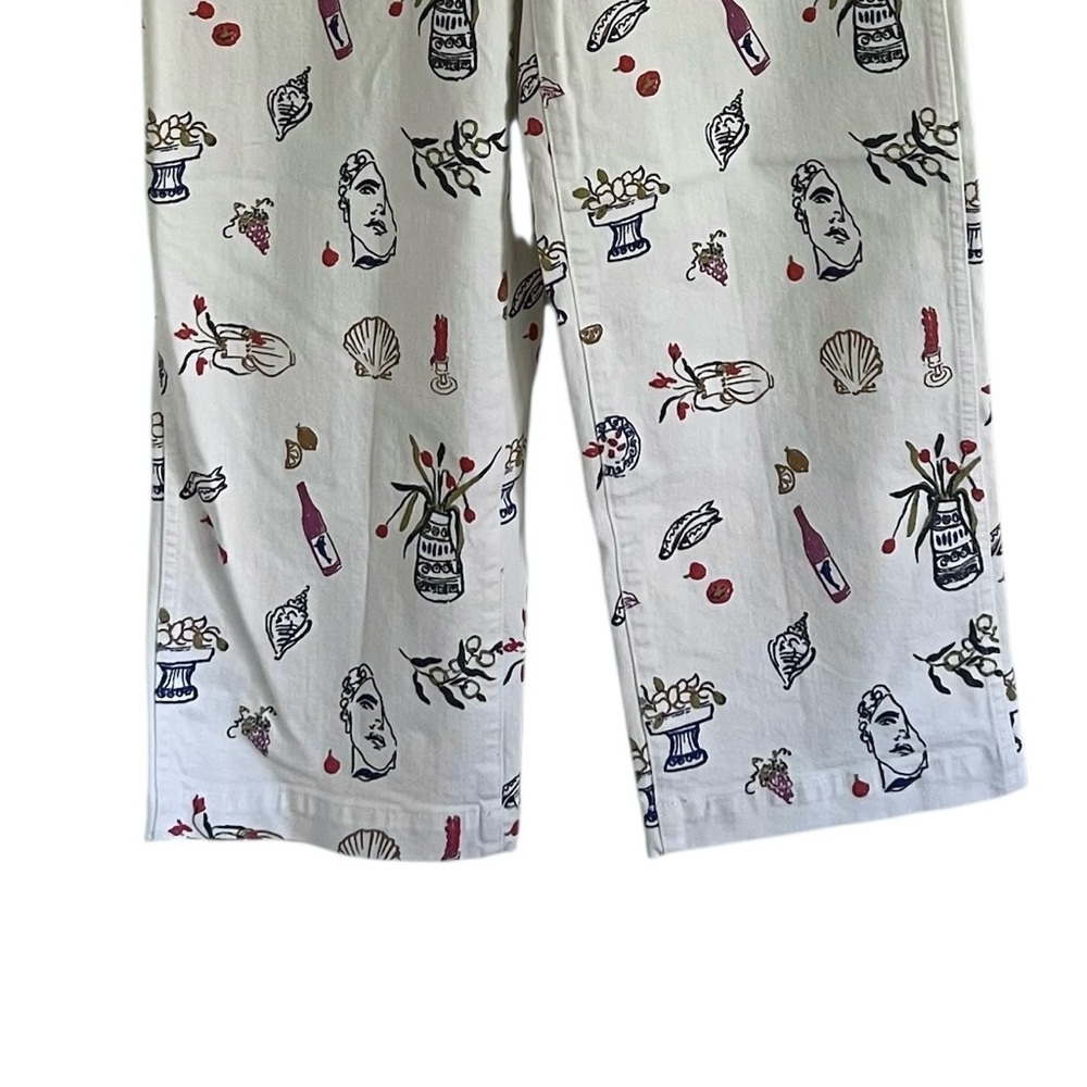 Madewell x Lisa Says Gah Perfect Vintage Wide Leg Crop Jean Printed Edition W 27 - Picture 4 of 8